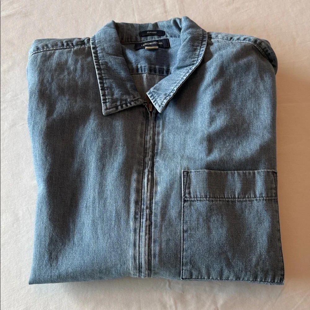 J. Crew Light Blue Denim Shirt Jacket